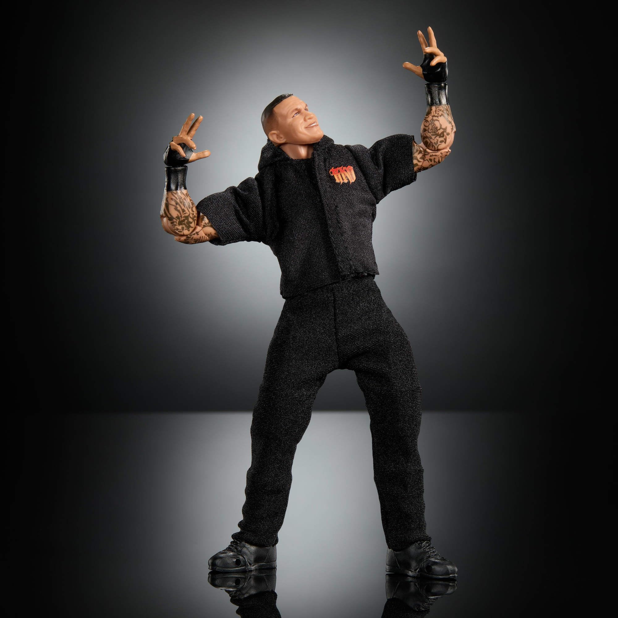 Mattel WWE Ultimate Edition Randy Orton Figurka i akcesoria Zestaw, ok. 15 cm w skali, wymienne głowy i dłonie, 30 punktów ruchu, zabawka dla dzieci 8+, fanów i kolekcjonerów, JHV98