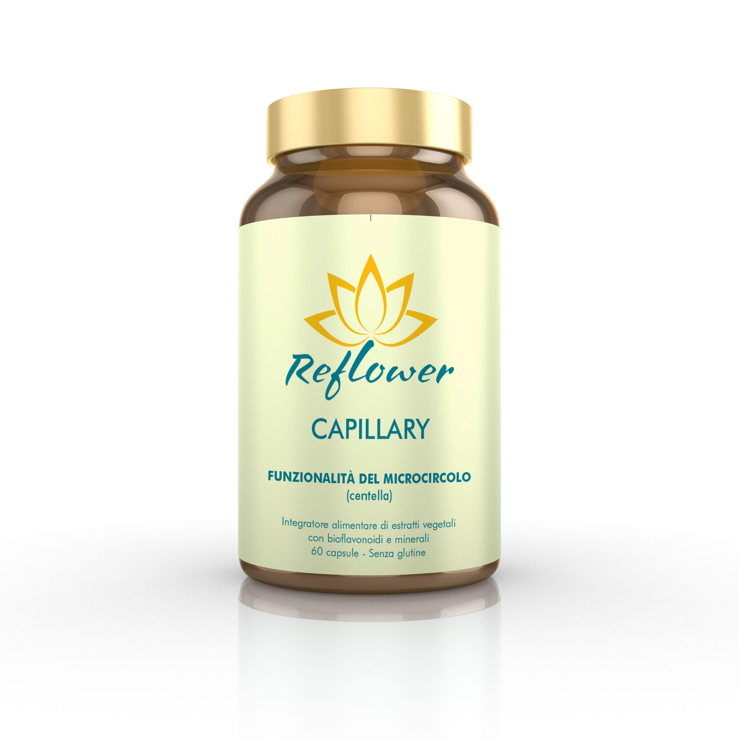 Reflower - Capillary 60 cps - Trattamento per Couperose/Rosacea e Dermatite Cron