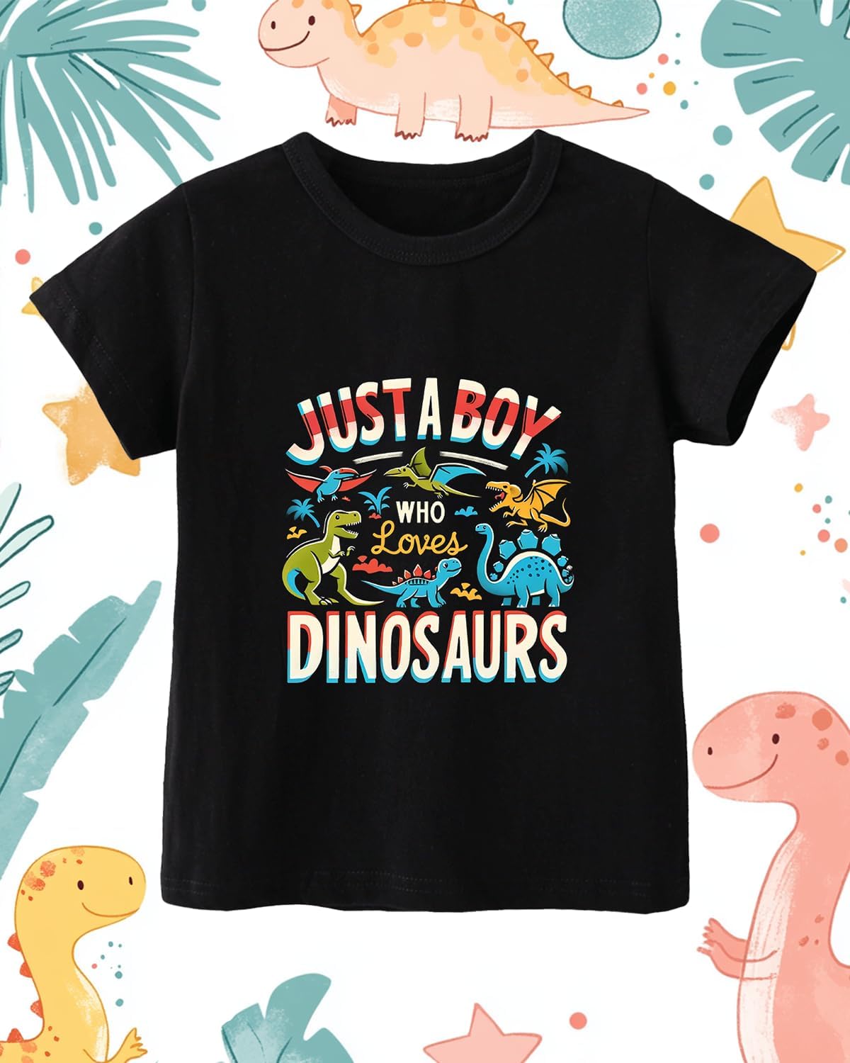 Toddler Dinosaur Shirts for Boys Gifts Little Kids Girls Dino Shirt Cartoon Graphic Tees T-Shirt Short Sleeve Clothes 2-8T - Image 5