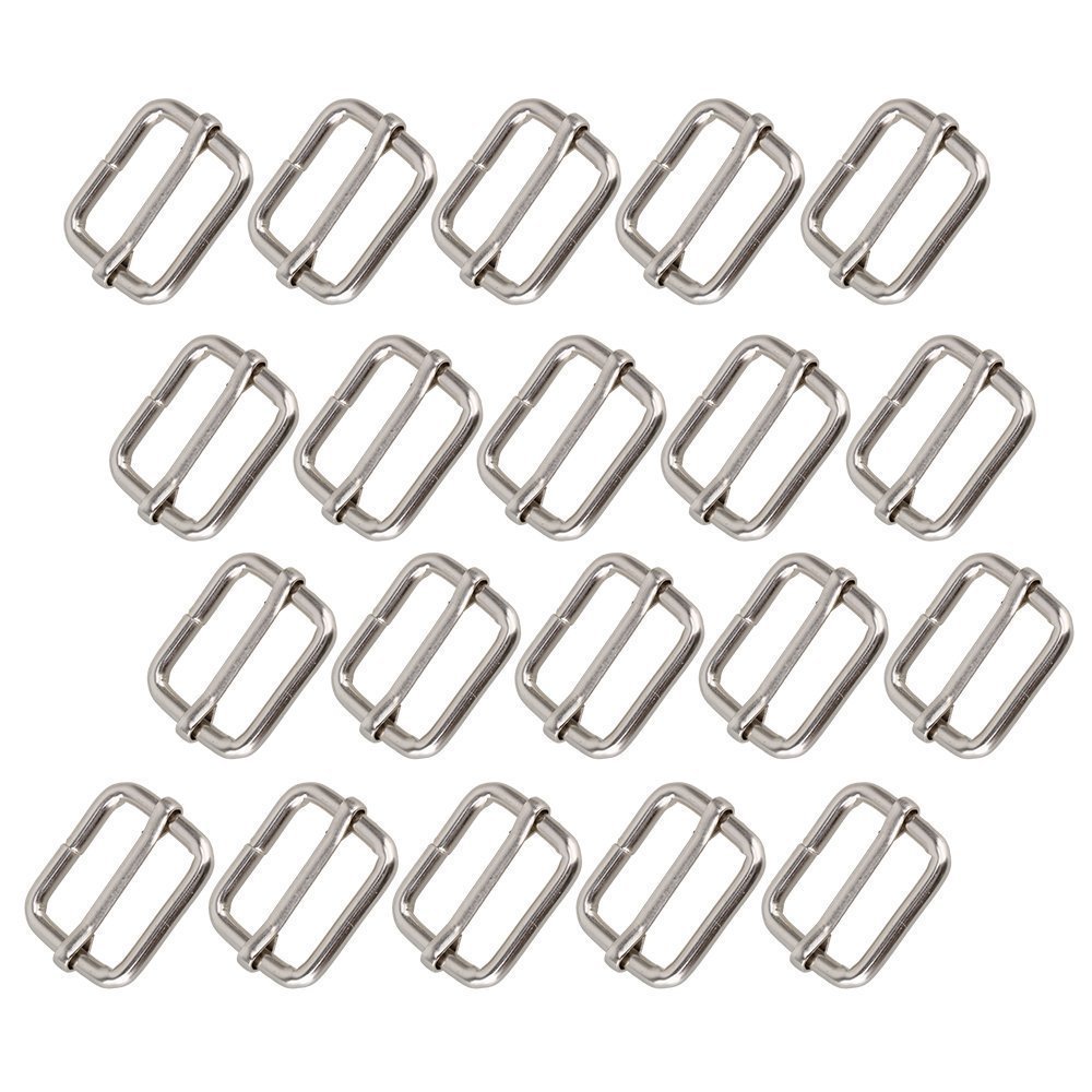 Set 12 Fibbie Scorrevoli In Metallo Per Cinghie Da 40 Mm - Regolabili, Per Borse, Zaini, Progetti Fai-da-te E Cucito