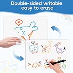 10 Packs of Small Whiteboards, Double-Sided Dry-Erase Blank Boards (Writable & Erasable) for Office, Home, Classroom, Math & Drawing (12” x 8”)