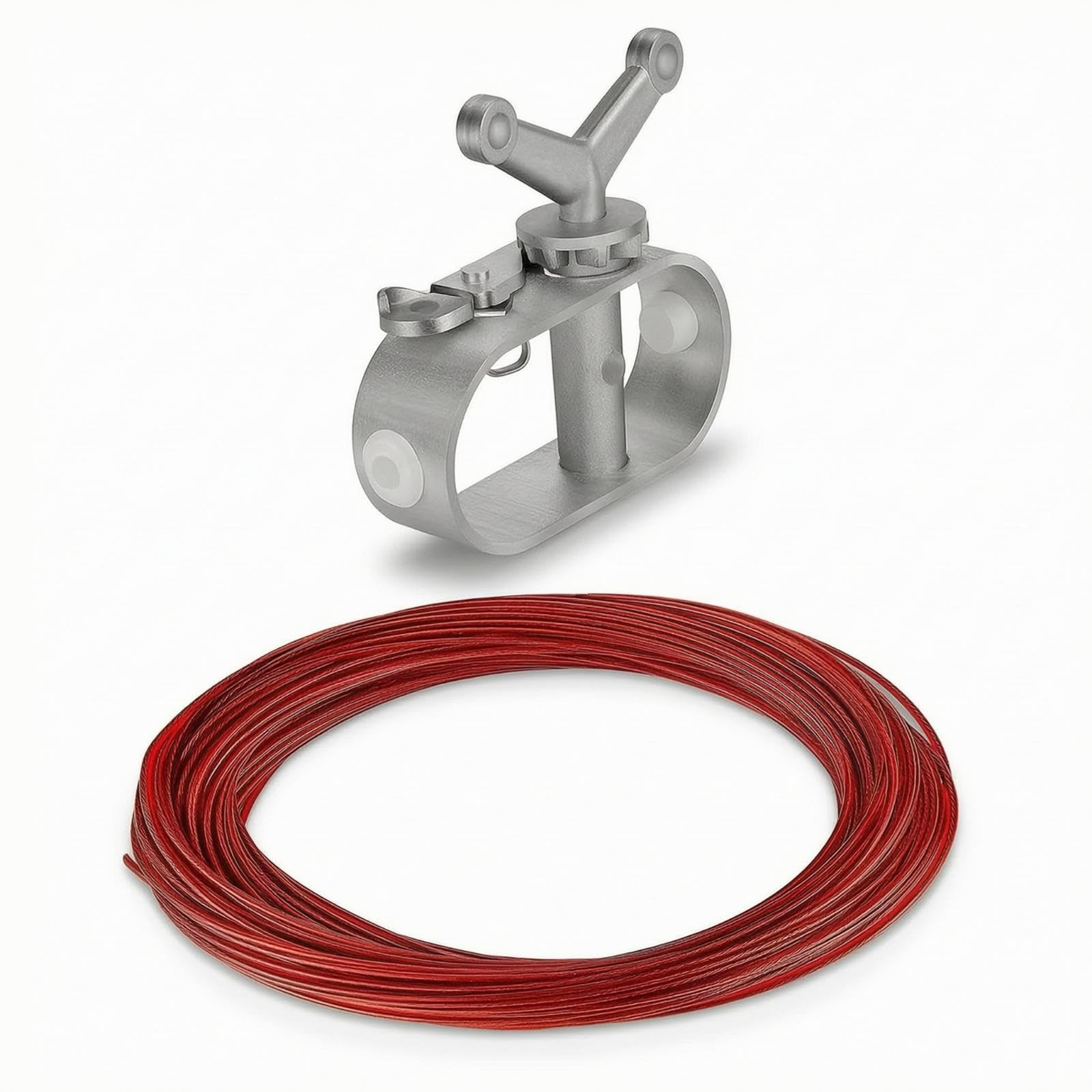 Pool Winterizing Cover Cable and Winch Kit Heavy-Duty Pool Winterizing Cover Winch with Cable for Above-Ground Pools Winch W 45M Steel-image-21
