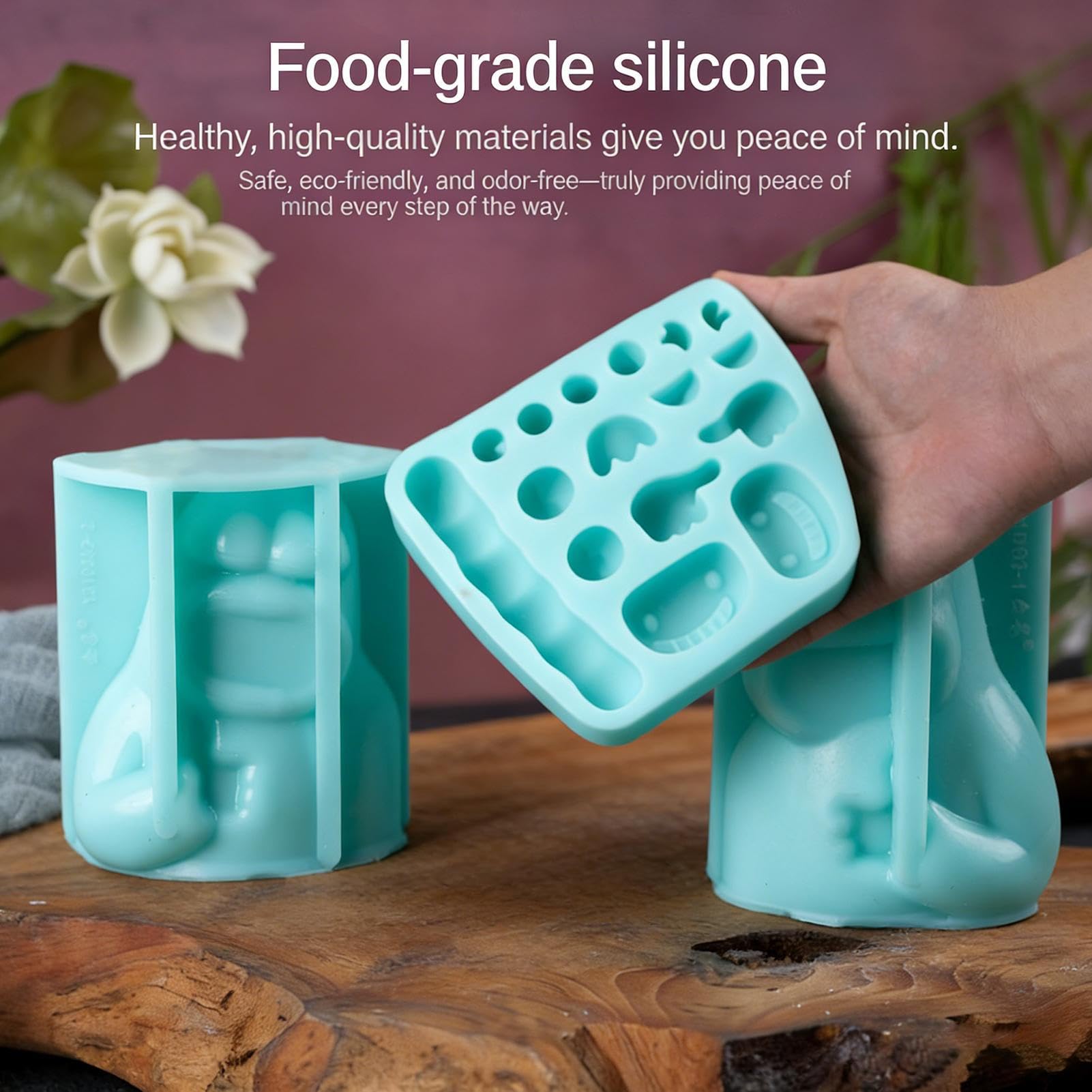 Süßigkeitenformen Mikrowellengeeignetes DIY Backzubehör | Wiederverwendbare Schokoladenformen aus Silikon für Pralinen, Kekse, Fondant, , Pudding, Desserts, Seife,