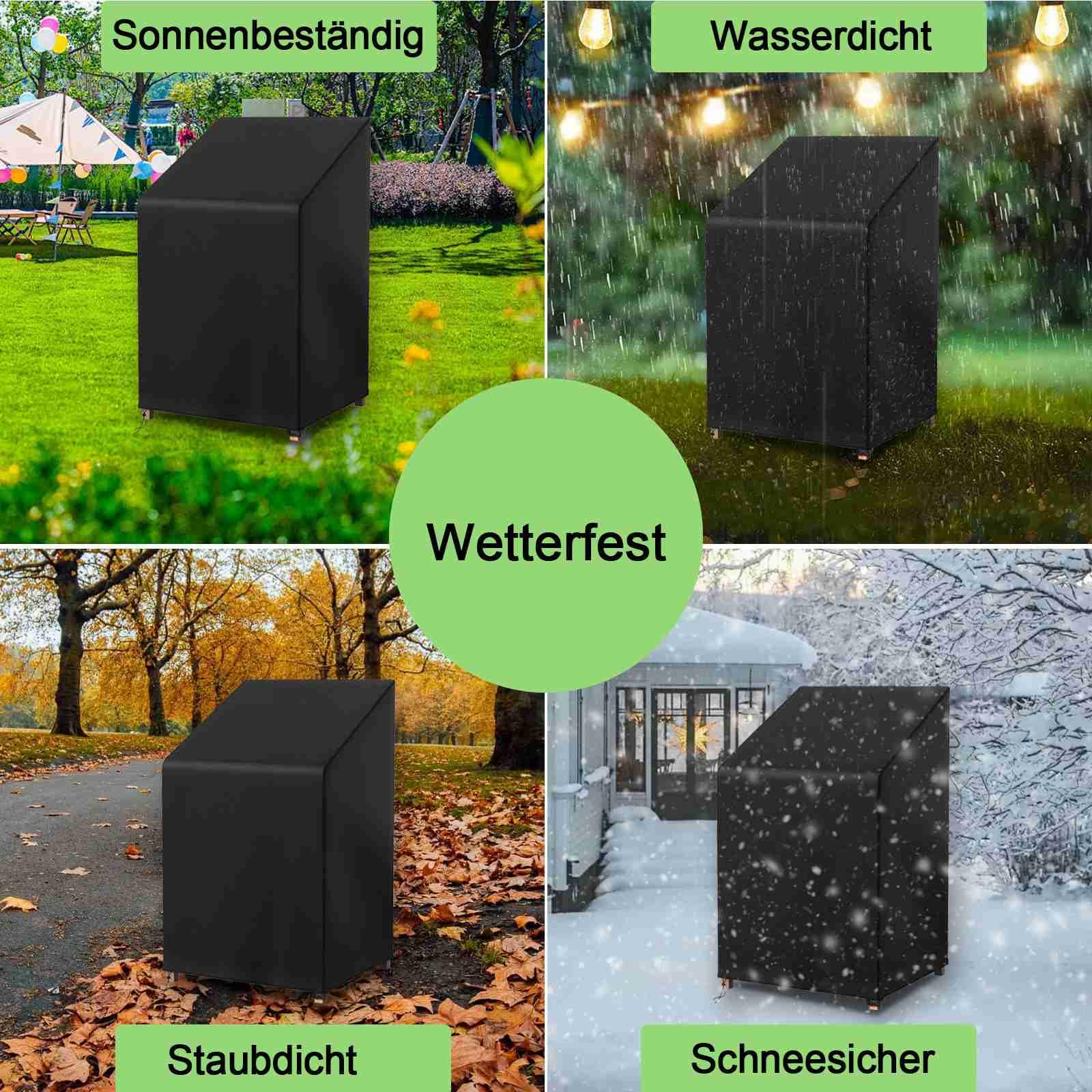 Bache Etanche Housse De Protection Chaises Jardin Newbob - 420D Oxford Imperméable Protection Intempéries Jardin