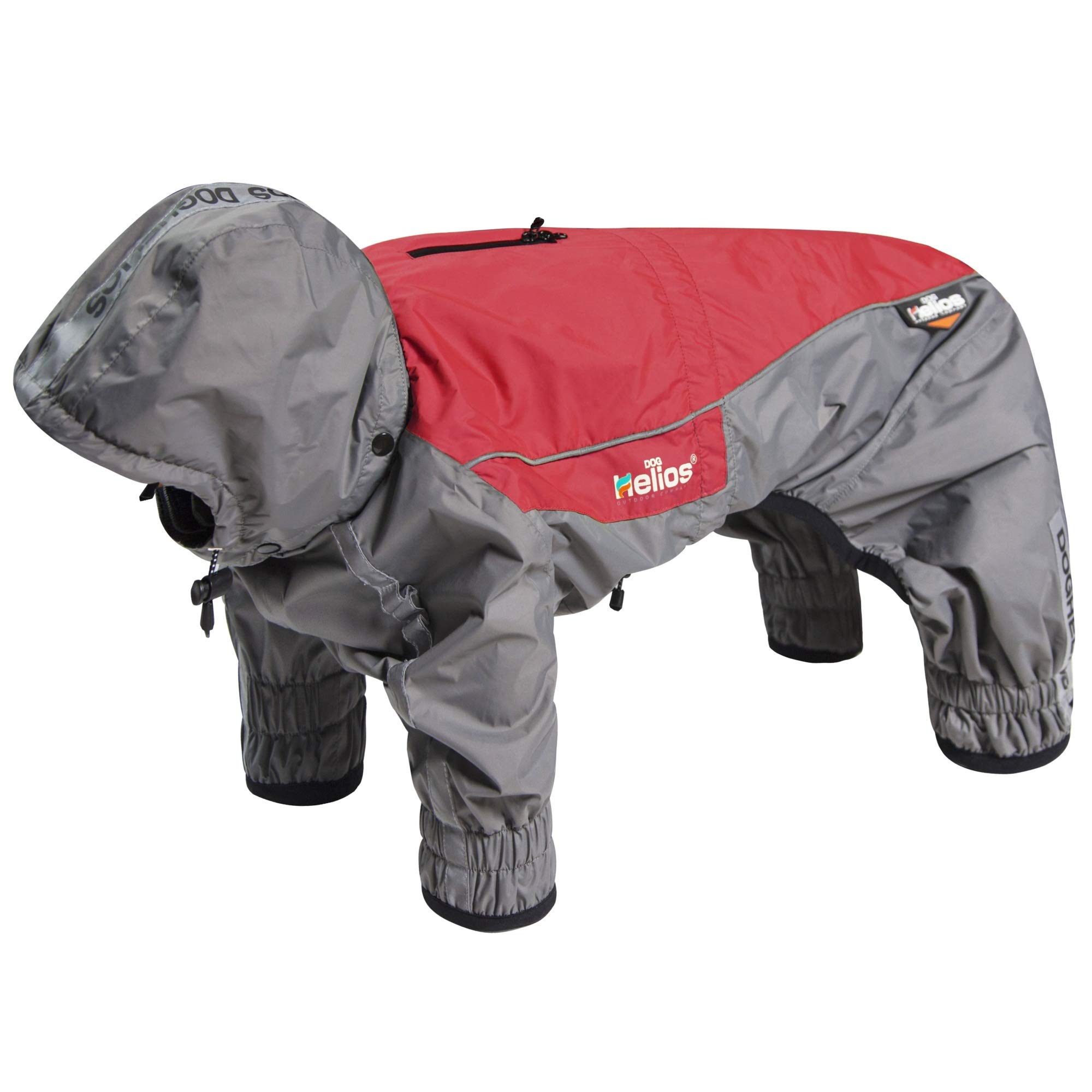 Dog Helios 'Arctic Blast' Full Body Dog Jacket - Waterproof and Reflective Winter Dog Coat Featuring Blackshark Technology with Removable and Adjustable Hood and Waist with Polar Fleece Lining
