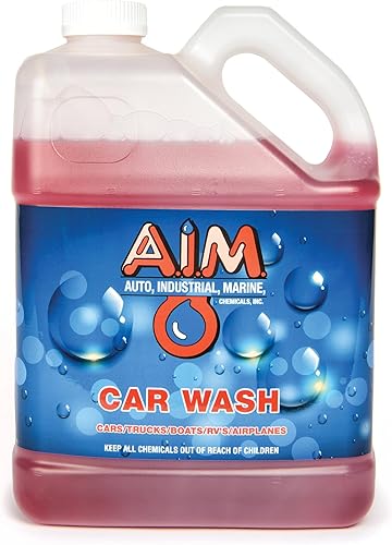 AIM Car Wash - Champú espumoso para lavado de autos para todas las superficies, encerado, sellado o recubierto de cerámica - 1 galón