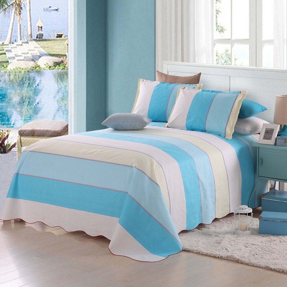 Feuilles rembourrées Vichy en dentelle coton pour lit double cocooning