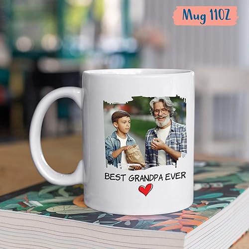Miniatura 10 de Grandpasaurus Like A Normal Grandpa Mugs, Taza de café personalizada Grandpasaurus, regalos para el abuelo de parte de los nietos, taza de