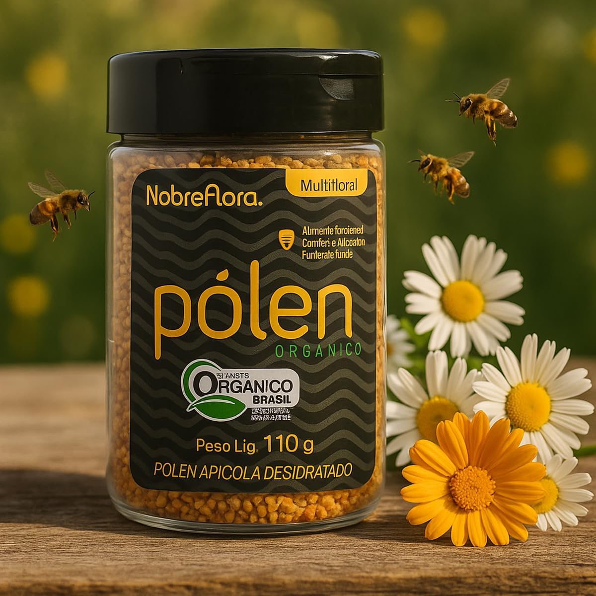 Pólen Orgânico Apícola Multifloral, 110g Breyer