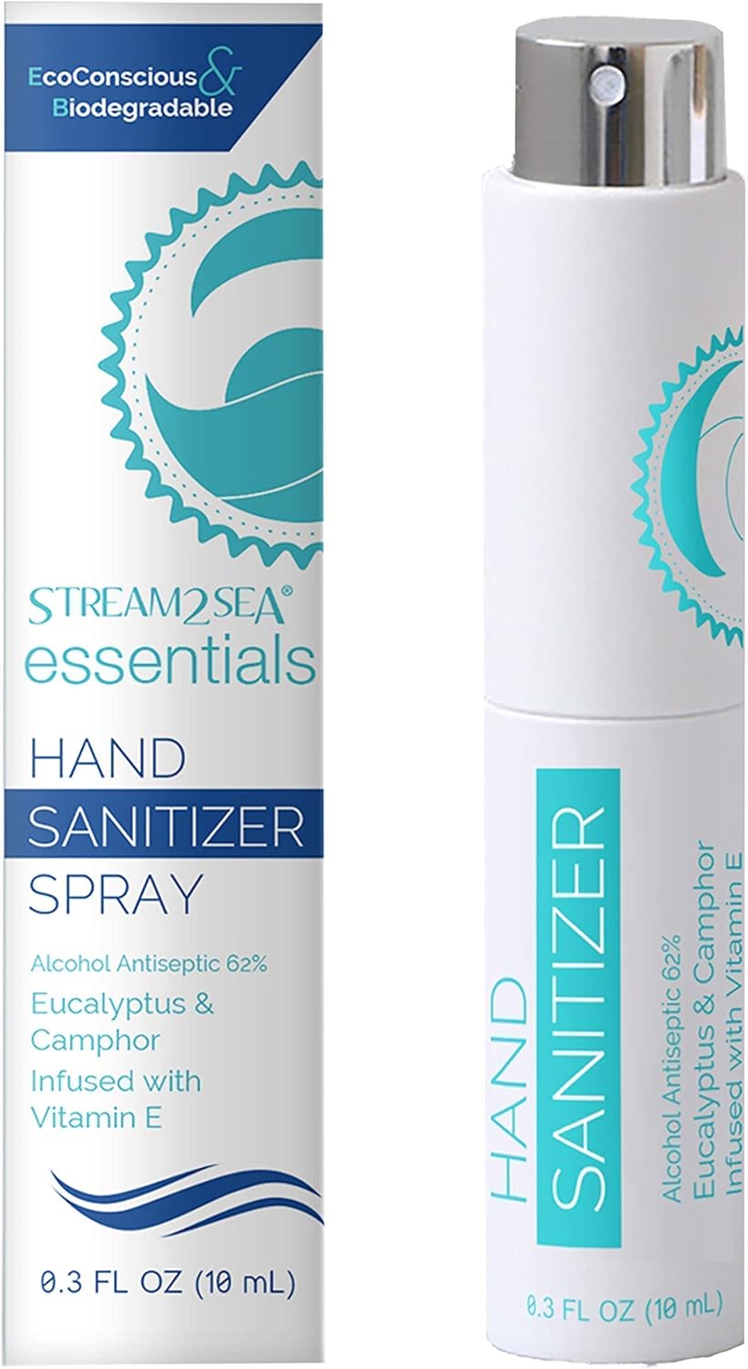 STREAM 2 SEA Friendly Mask Defog and Refillable Hand Sanitizer Set - Natural Protection for The Lips and Goggles, Diving Masks and Shields- Reef Safe and Paraben Free. : Sports & Outdoors