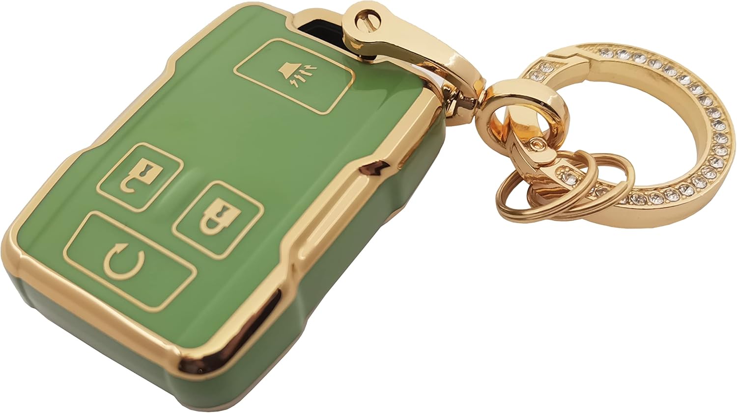 for GMC Key Fob Cover with Keychain Soft TPU Full
