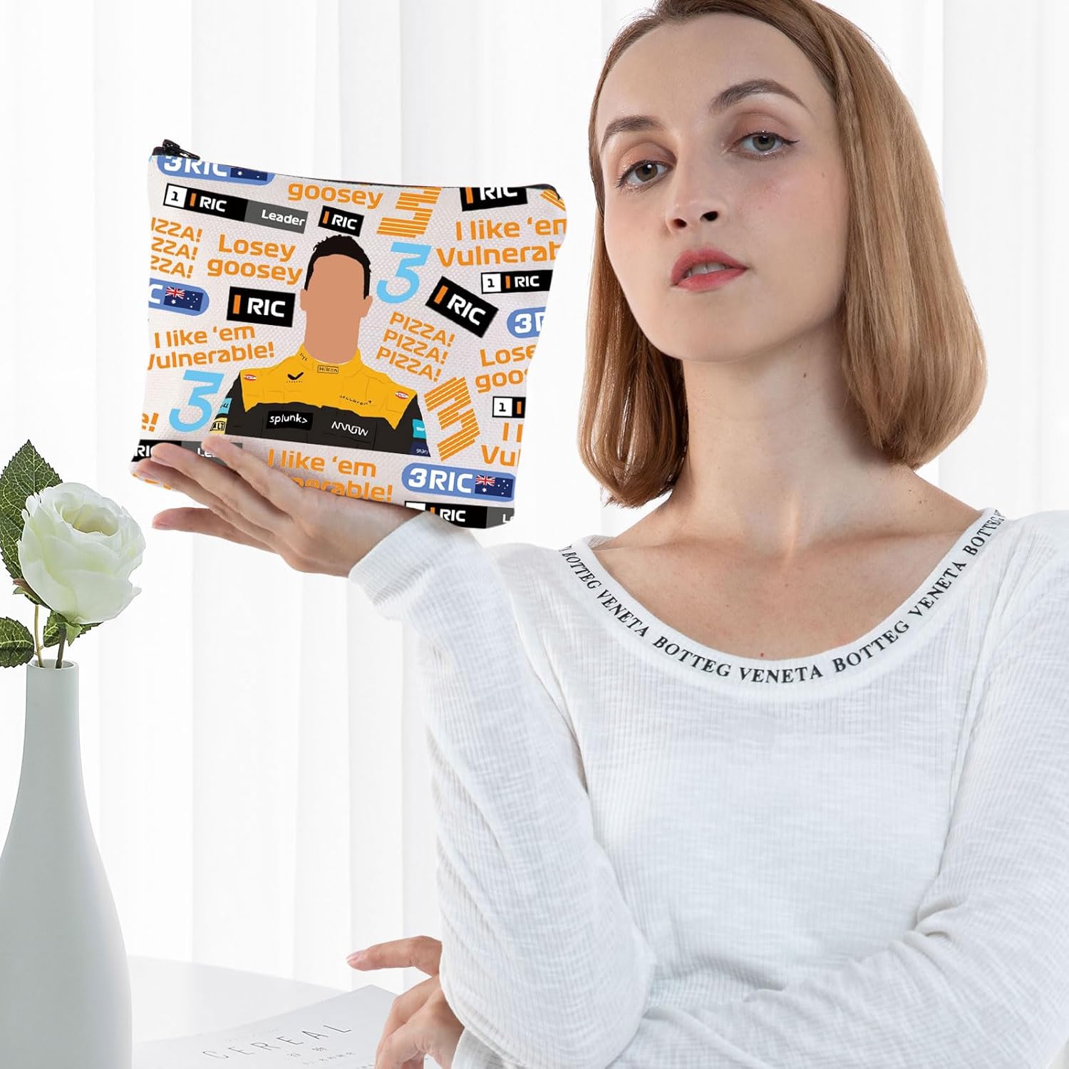 G2TUP Racing Driver Makeup Bag Racing Game Fans Gift Race Driver Zipper Pouch Bag Racer Merchandise (Losey Goosey MG) - Image 5