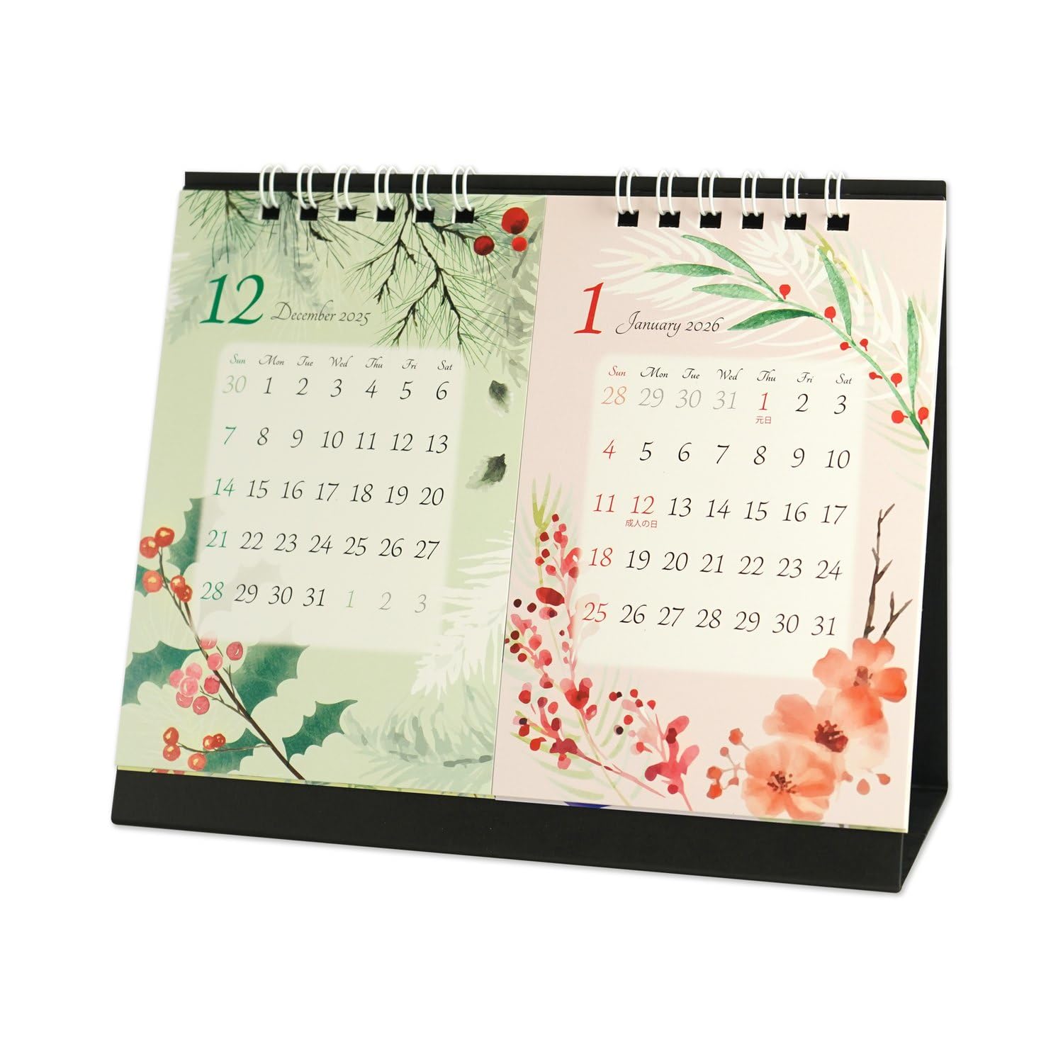 Amazon | フロンティア 2026年 カレンダー 卓上 2ヶ月 四季の花 S CAL