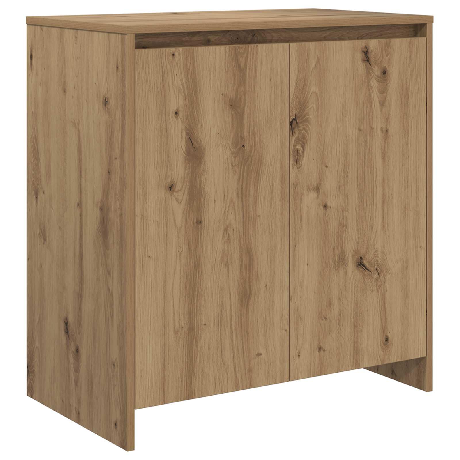3 sztuki kredensu dąb rzemieślniczy 70 x 41 x 75 cm | Drewno wielowarstwowe, 2 szuflady, 3 półki, 2 drzwi, meble do salonu i jadalni