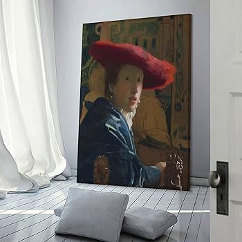 Amazon.co.jp: ヨハネス・フェルメール 世界の名画 赤い帽子を