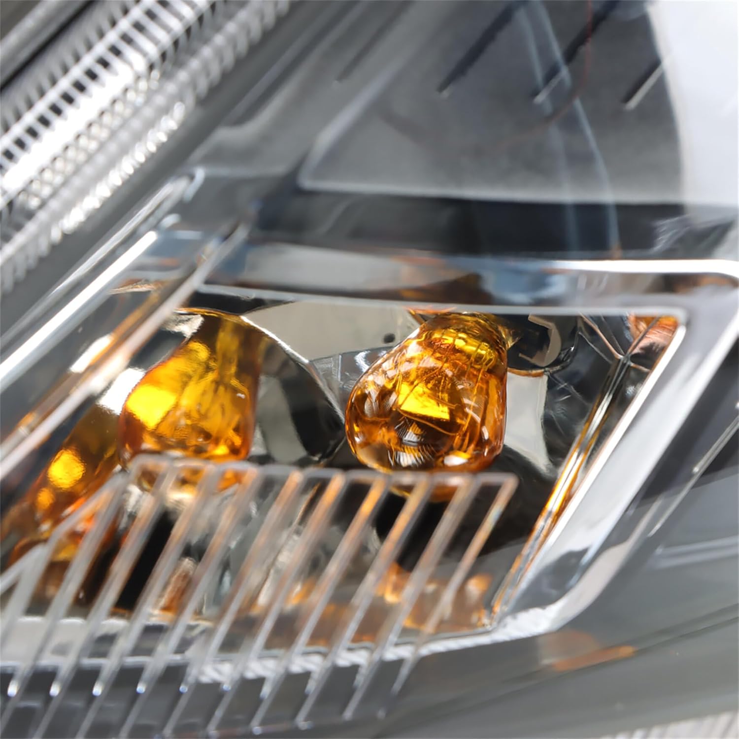 WFLNHB Driver Side Headlight Assembly Replacement for Fusion 2010-2012 Headlamp Halogen Projector Chrome Clear FO2502273 9E5Z13008B