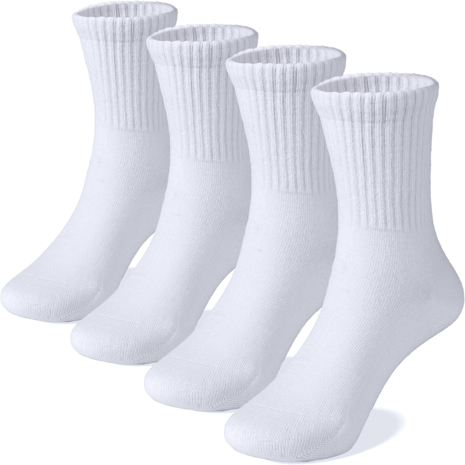 Unisex School Kids Boys Girls Soft Cotton Black White Gray Navy Athletic Socks with Retro Stripes