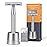 Double Edge Safety Razor with Stand, Single Blade Razors for Men and Women, Reusable Metal De Razor, Men\'s Safety Shaving Razors with 10 Double Edge Blades, Smooth and Close Shave, Matte Silver