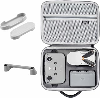 iEago RC Mini 2 SE Carrying Case Hard Shell Portable Storage Bag Waterproof Travel Handbag with Propeller Holder and Joystick Protection Cover for DJI Mavic Mini 2 / Mini 2 SE Drone Accessories, Grey