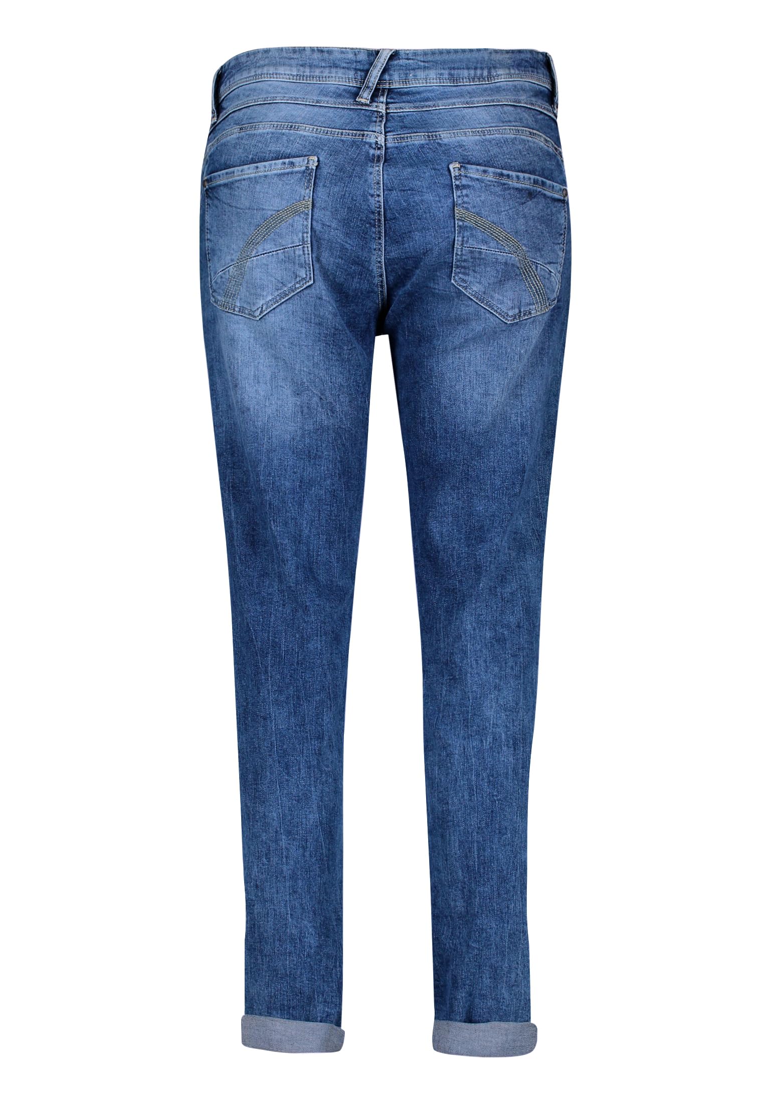 Cartoon Damen Boyfriend-Hose mit Nieten