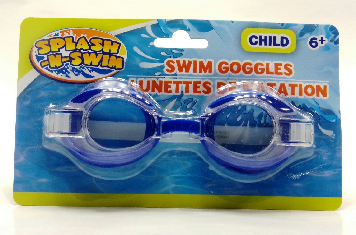 Splash-N-Swim Children's Eye Safety Pool Goggles Blue
