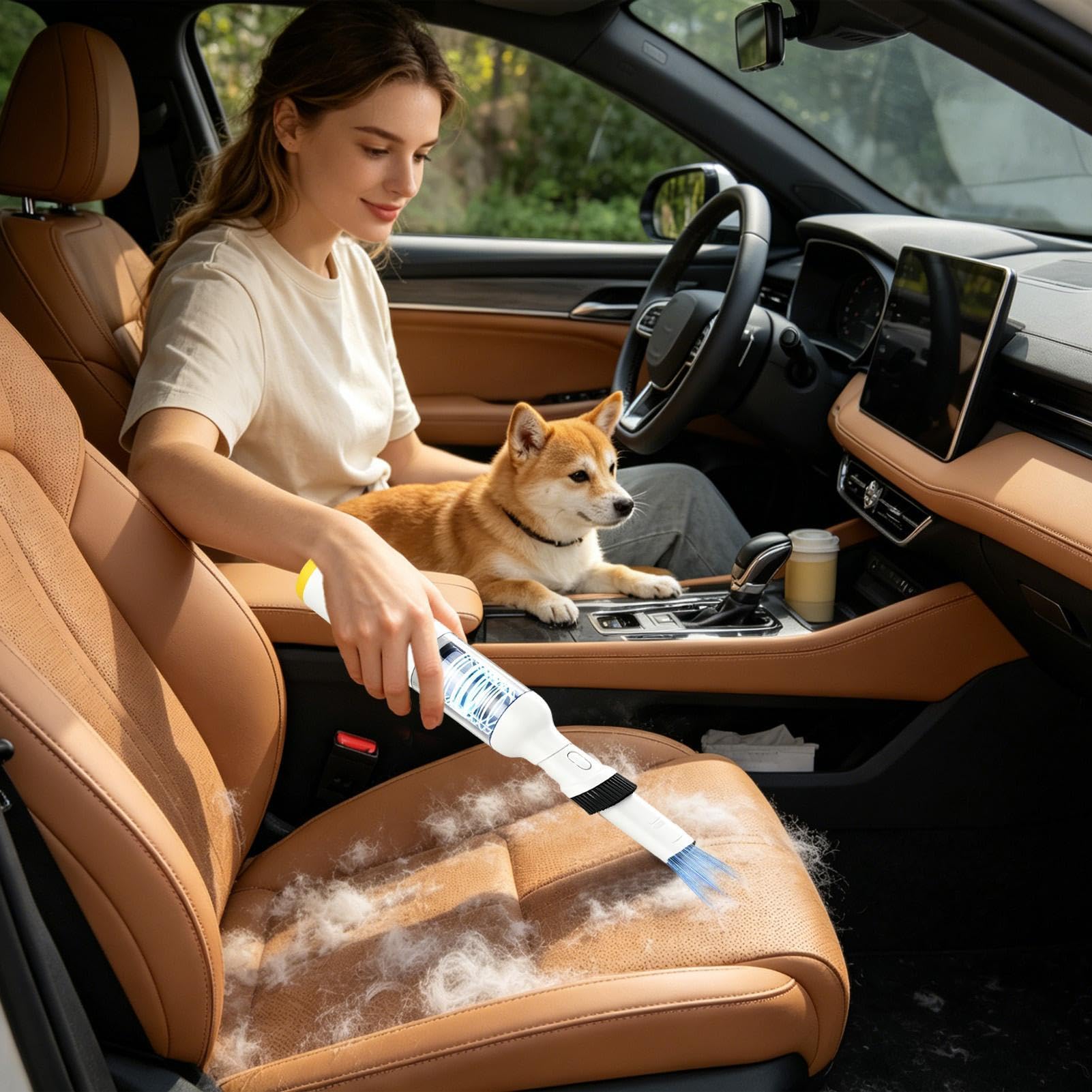 Aspirador de Peluquería Canina Multifuncional Práctico Limpiador Quitapelos | Aspirador de Peluquería para Mascotas para Pelo Cepillado Coche Hogar Oficina Dormitorio Sala
