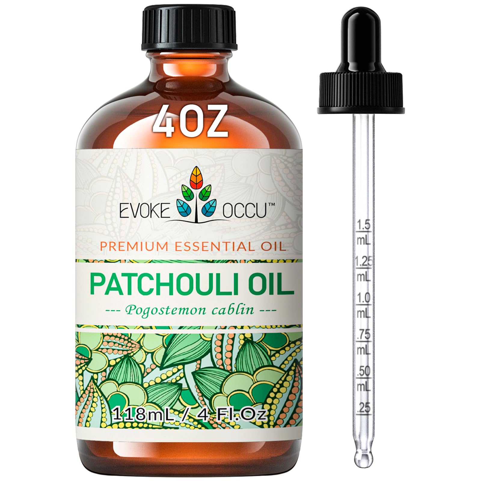 EVOKE OCCU Patchouli Essential Oil for Diffuser,Skin Care&amp;Soap Making