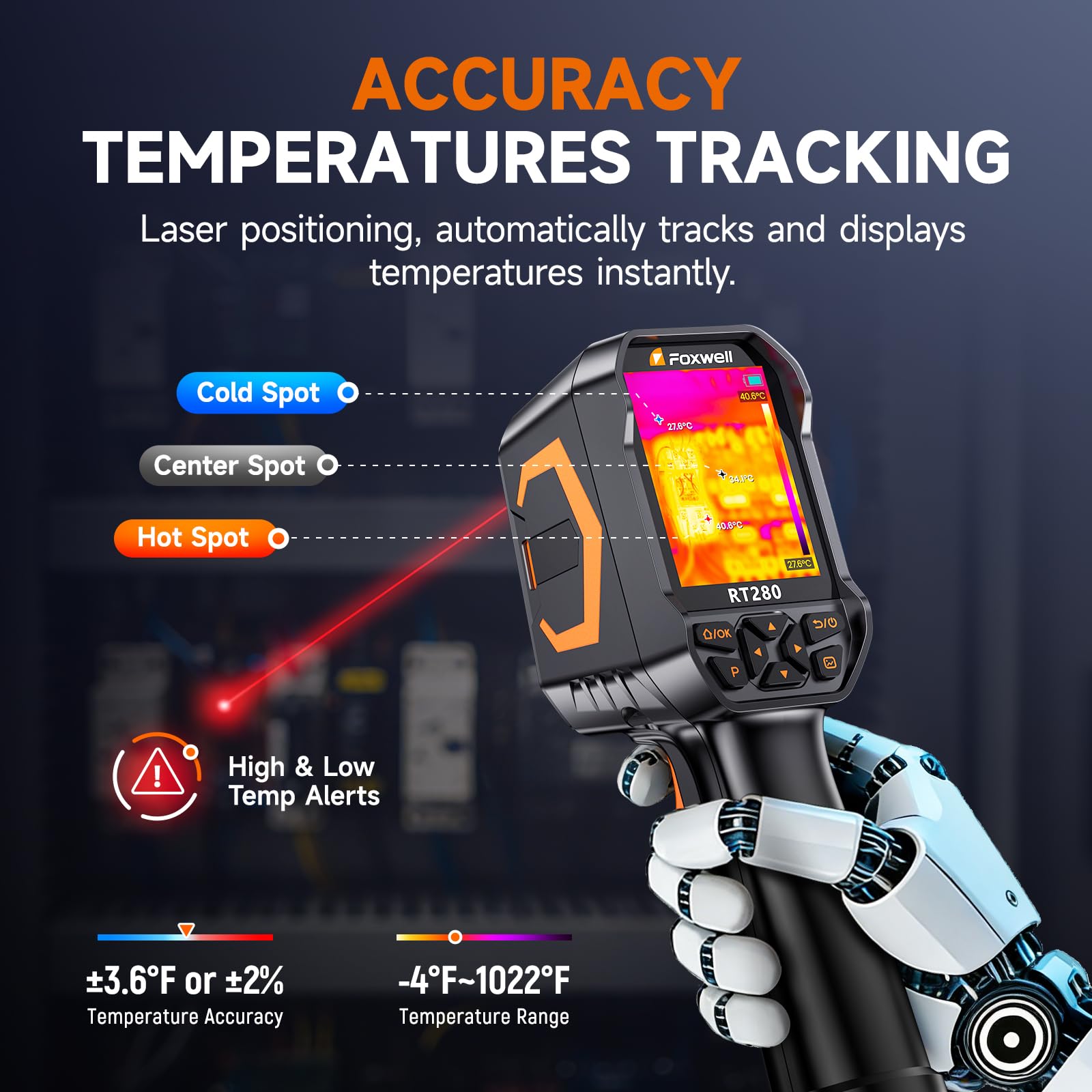 FOXWELL RT280 Thermal Camera - Spot Temperature Issues -5 FOXWELL RT280 Thermal Camera - Spot Temperature Issues -5