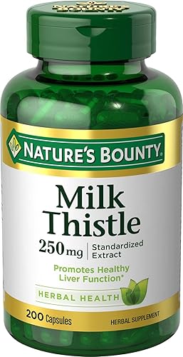 Nature's Bounty Cápsula de cardo mariano 250mg - 200ct, 0.39 botella