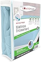 Vista 21 de Guardmax Funda de Colchón de Punto Jersey con Cremallera Completa - Protector de Colchón Impermeable y a Prueba de Chinches - Ropa de Cama