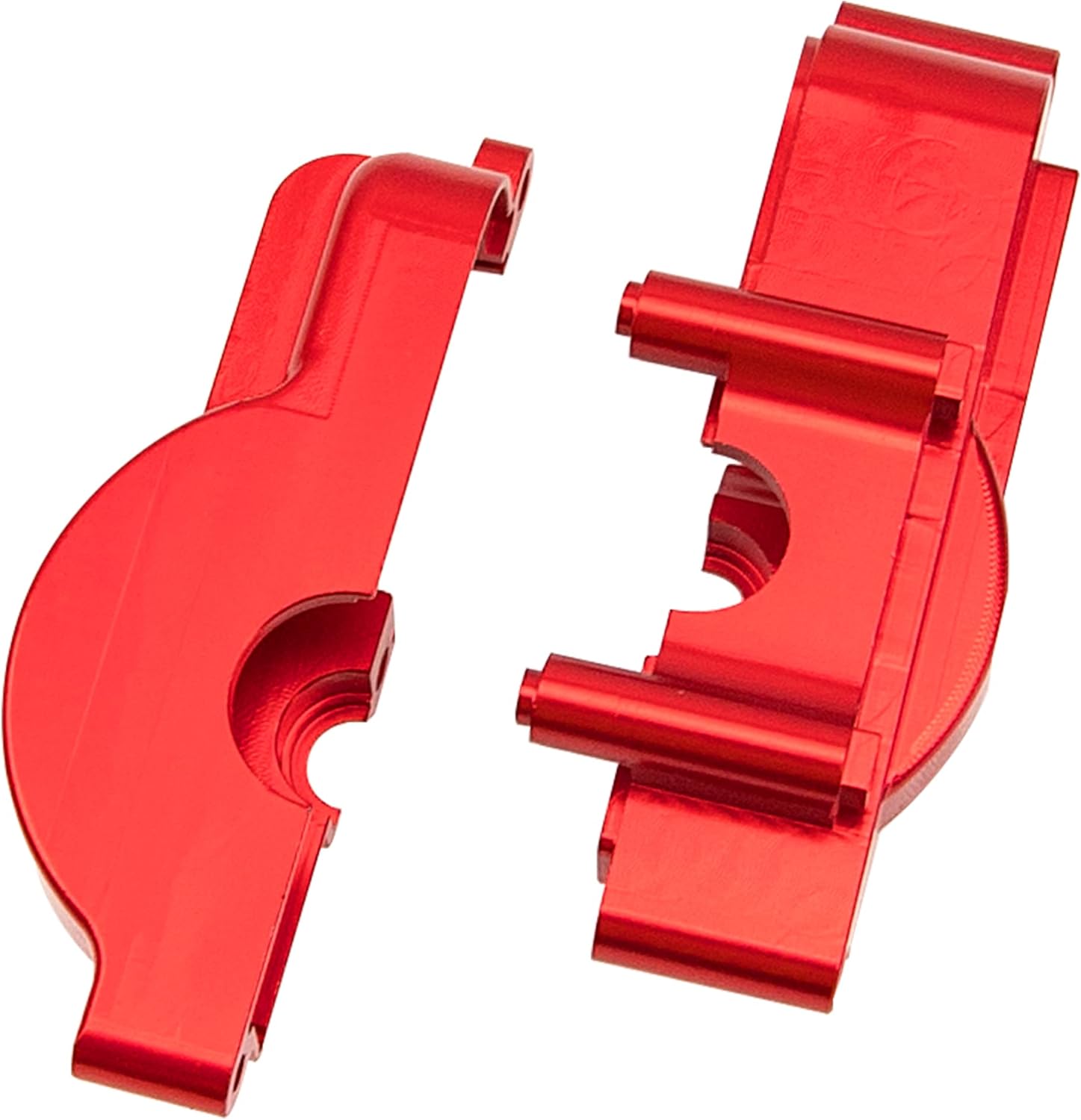 Aluminum Alloy Gearbox Housing Shell Motor Plate #7590 Compatible with Traxxas LaTrax Teton Desert Prerunner Rally SST 1/18 4WD RC Car (Red)