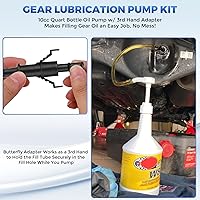 Vista 2 de Bomba de líquido para botellas estándar de cuarto de galón - 10cc por carrera de bomba, bomba de líquido de transmisión con adaptador de tercera