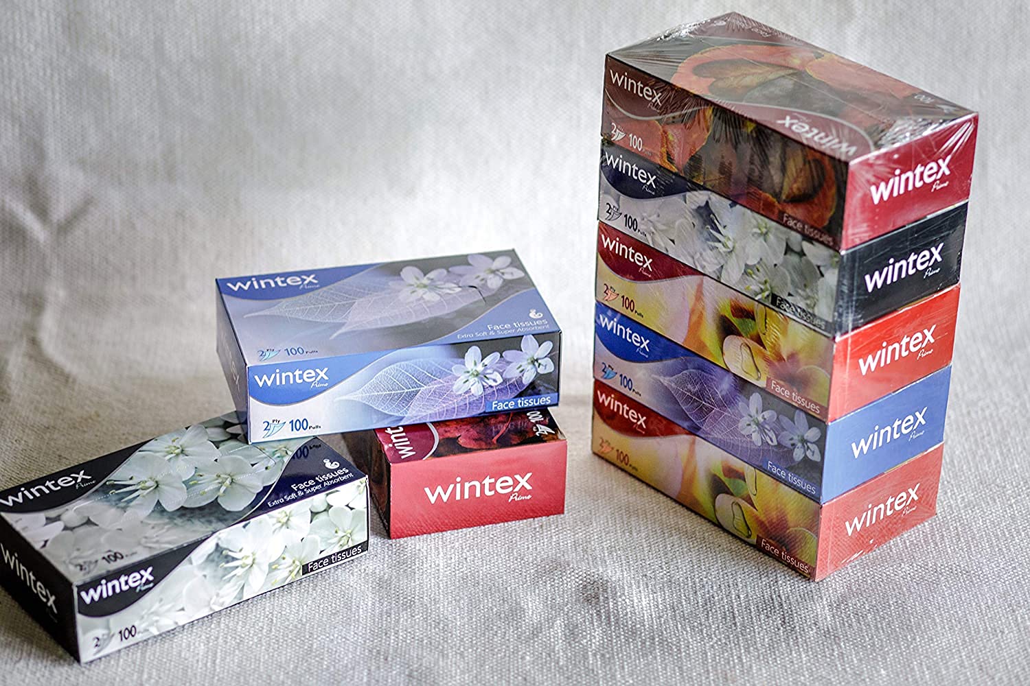 WintexPrime 2 Ply Facial Tissues Box- 100 Pulls Per Box- ( Pack Of 4 )400 pulls Soft And Sterlized