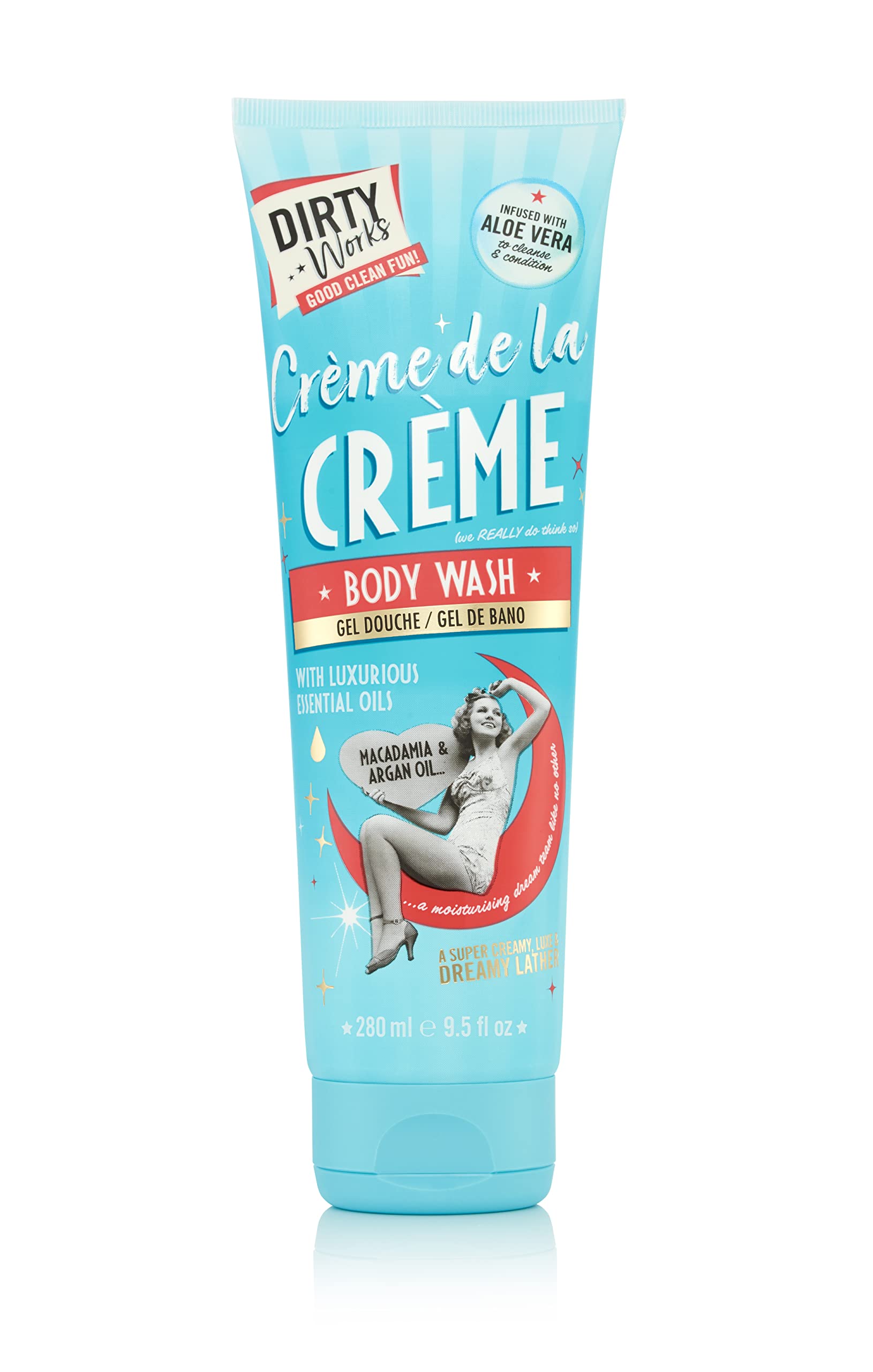 Creme De La Body Wash | With Macadamia & Argan Oil | Moisturises, Nourishes & Exfoliates - 280 ml (Pack of 1)