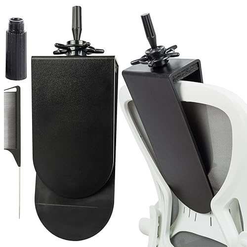 Soporte de maniquí para silla con clip para cabeza de entrenamiento, soporte de abrazadera de cosmetología ajustable, abrazadera de respaldo de