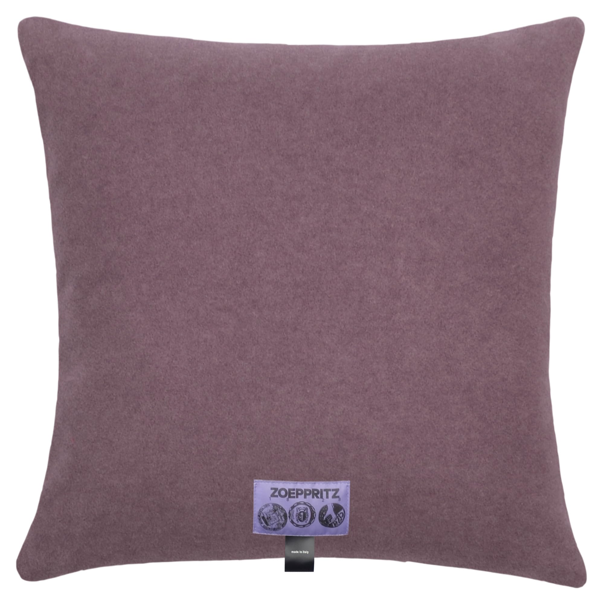Soft-Fleece-Kissenbezug – Polarfleece-Kissenbezug mit Häkelstich – Flauschige Kissenhülle – 40x40 cm – 435 Misty Rose – von 'zoeppritz since 1828', 702291-435-50x50