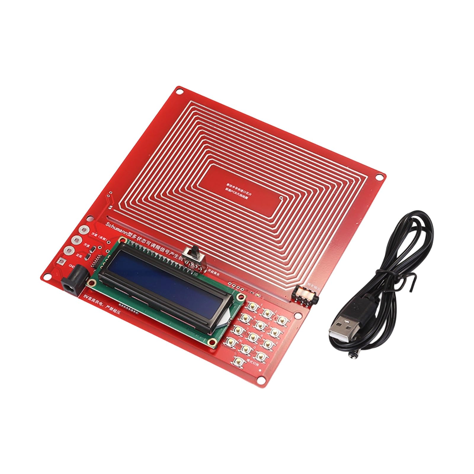 Hsioluted Without Casing Easy Carry Low Power Consumption Signals Generator With Clear Cases Wide Frequency Ranges 0.01Hz To 99999Hz For Lab Adjustable Indication Generator