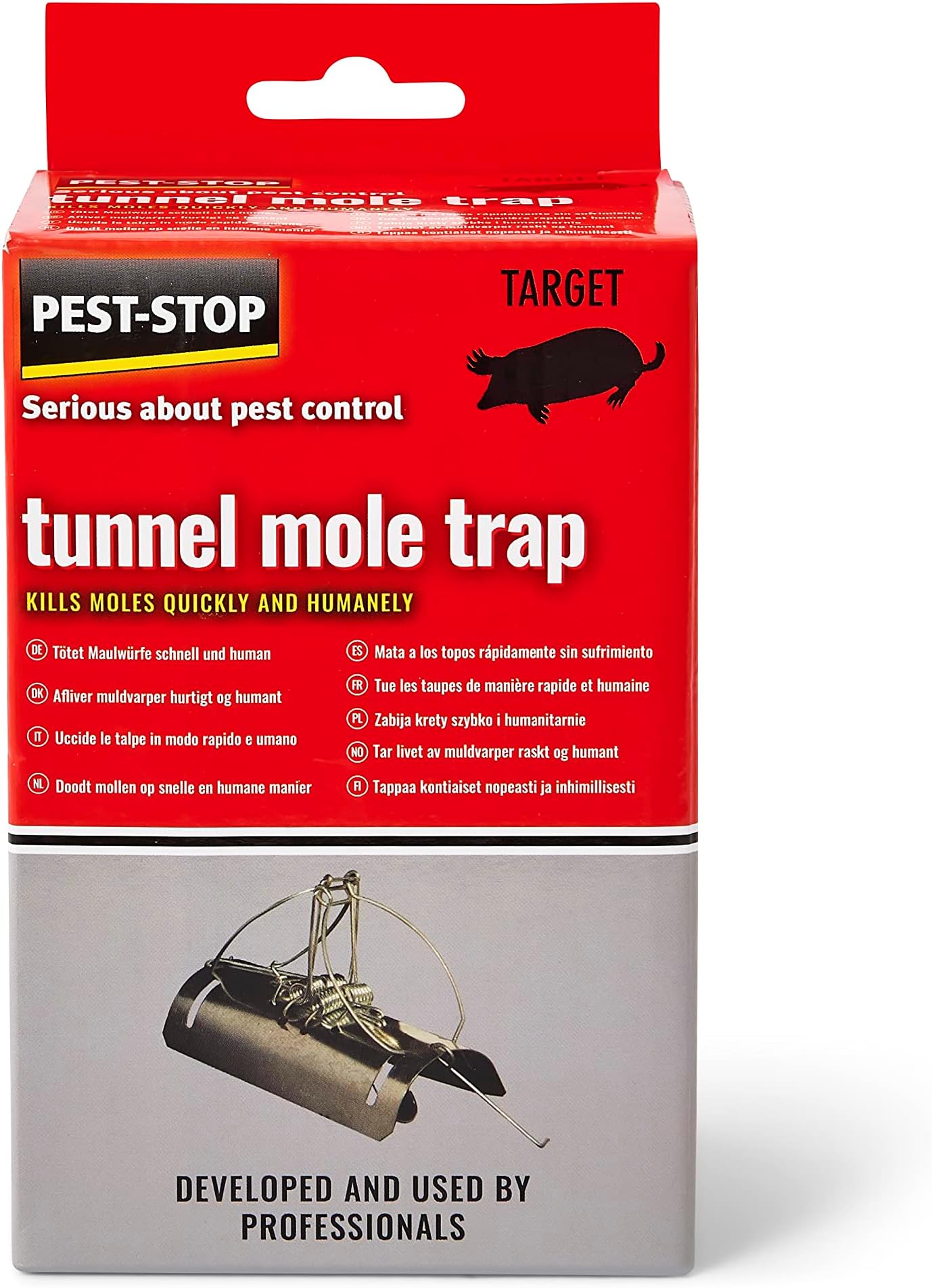 Woodside 4 Pack of Heavy Duty Mole Claw Scissor Traps Fast Humane Kill