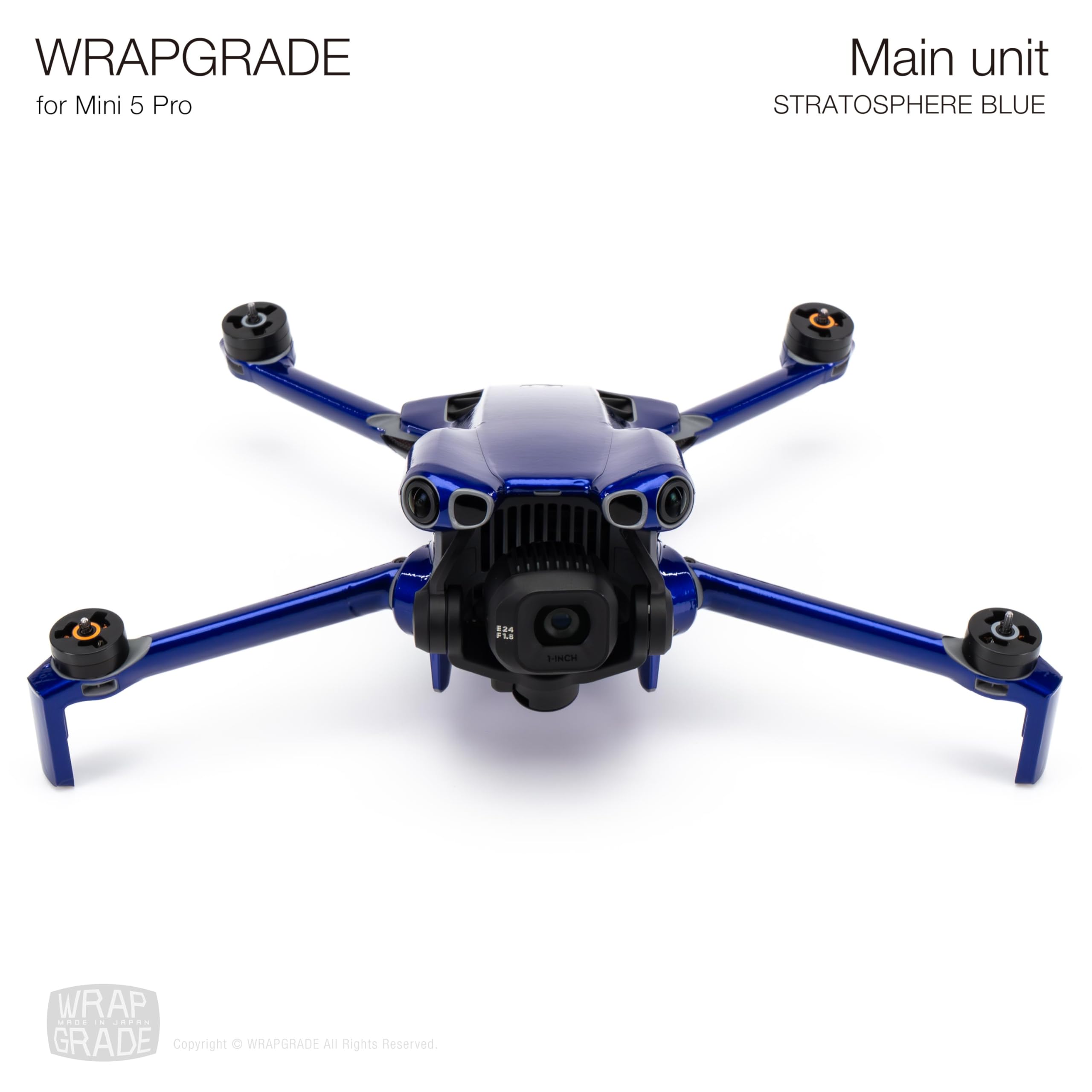 WRAPGRADE Skin Stickers Compatible with DJI Mini 5 Pro (Stratosphere Blue) - Image 2