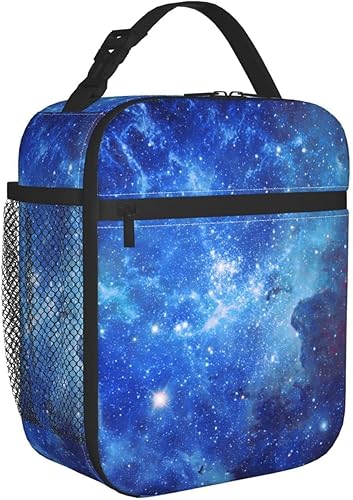 Miniatura 2 de Lonchera Galaxy reutilizable, aislada, bolsa de almuerzo térmica para niños, niñas, escuela, hombres y mujeres, viajes, playa, picnic