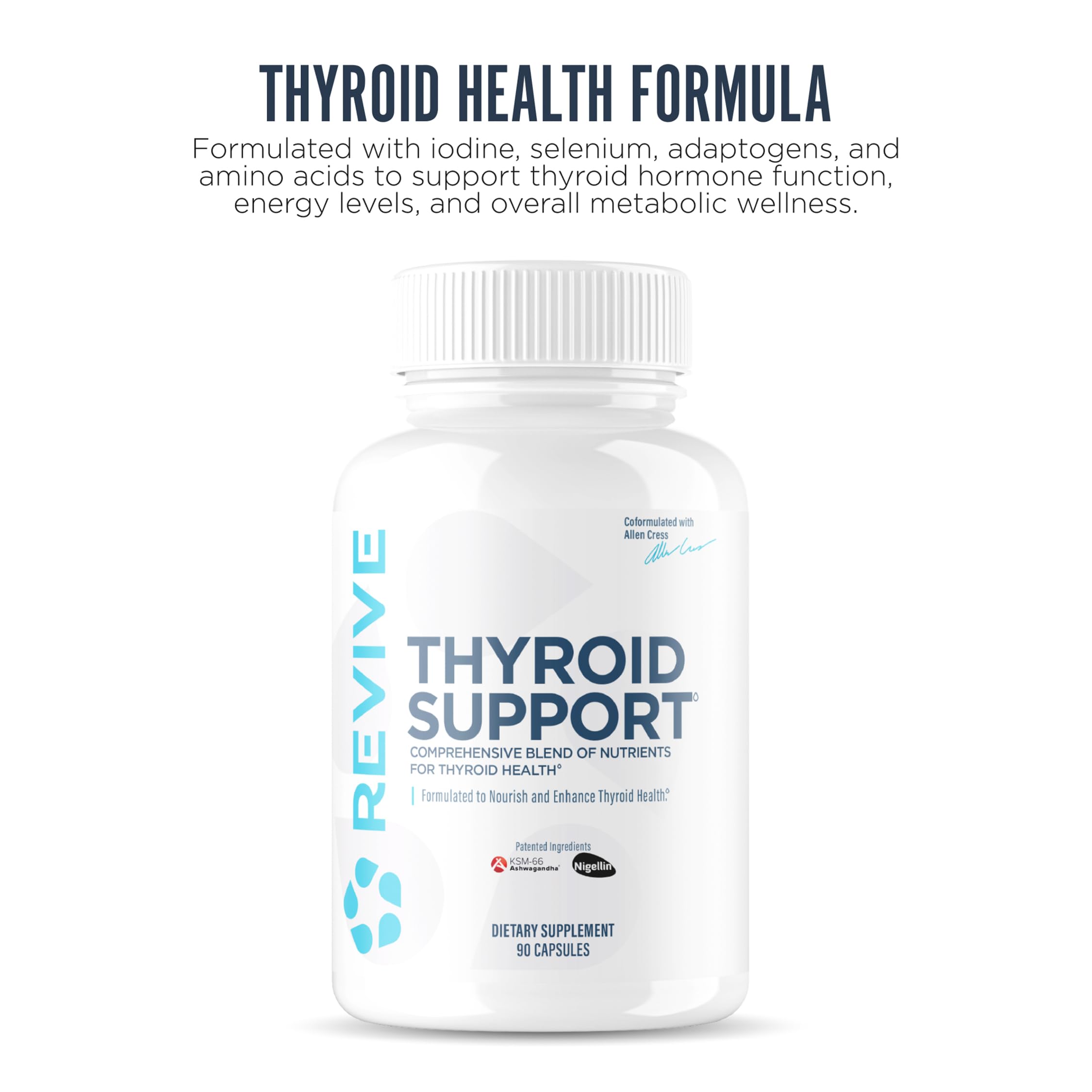 Revive MD Thyroid Support Supplement for Men & Women, 90 Capsules — Amazon image 3