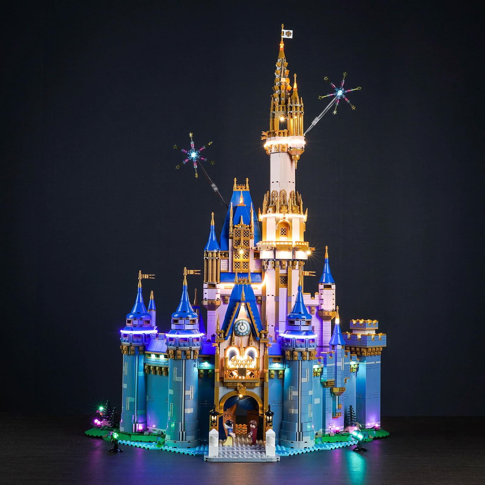 Zestaw oświetlenia LED do Lego 43222 nowy zamek Disneya (bez Lego), zestaw oświetlenia dekoracyjnego do Lego Classic Disney Castle Model kreatywna zabawka - wersja standardowa