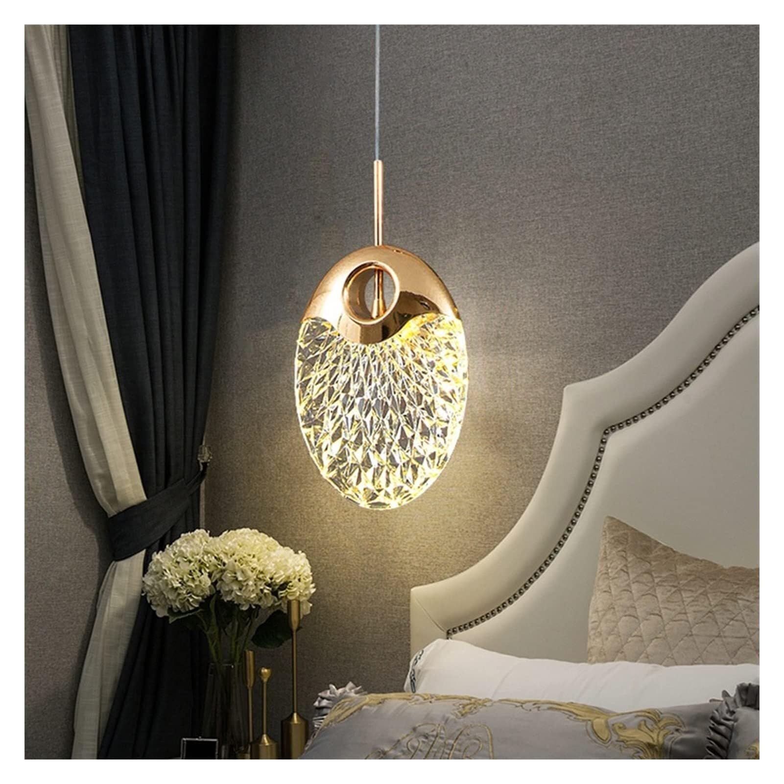 Chandeliers LED Pendant Indoor Lighting Hanging Lamp Kitchen Accesories Dining Table Bedroom Bedside Decoration Chandelier for Living Room (Color B, Size 3 Light