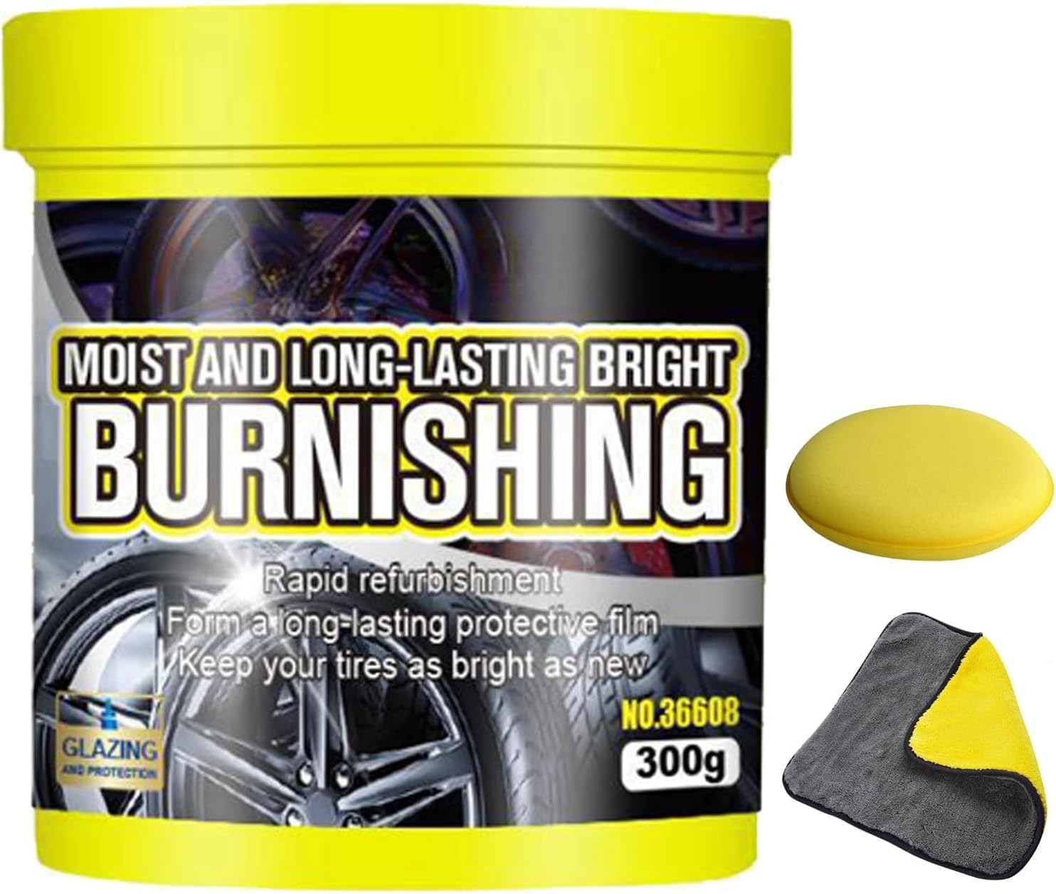 DEJIN Tyre Maintenance and Coating Paste, Non-Greasy Balm, Ultimate Tyre Shine