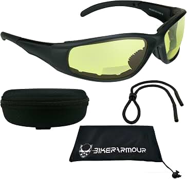 Amazon.com: Bikershades Yellow Night Vision Motorcycle Riding