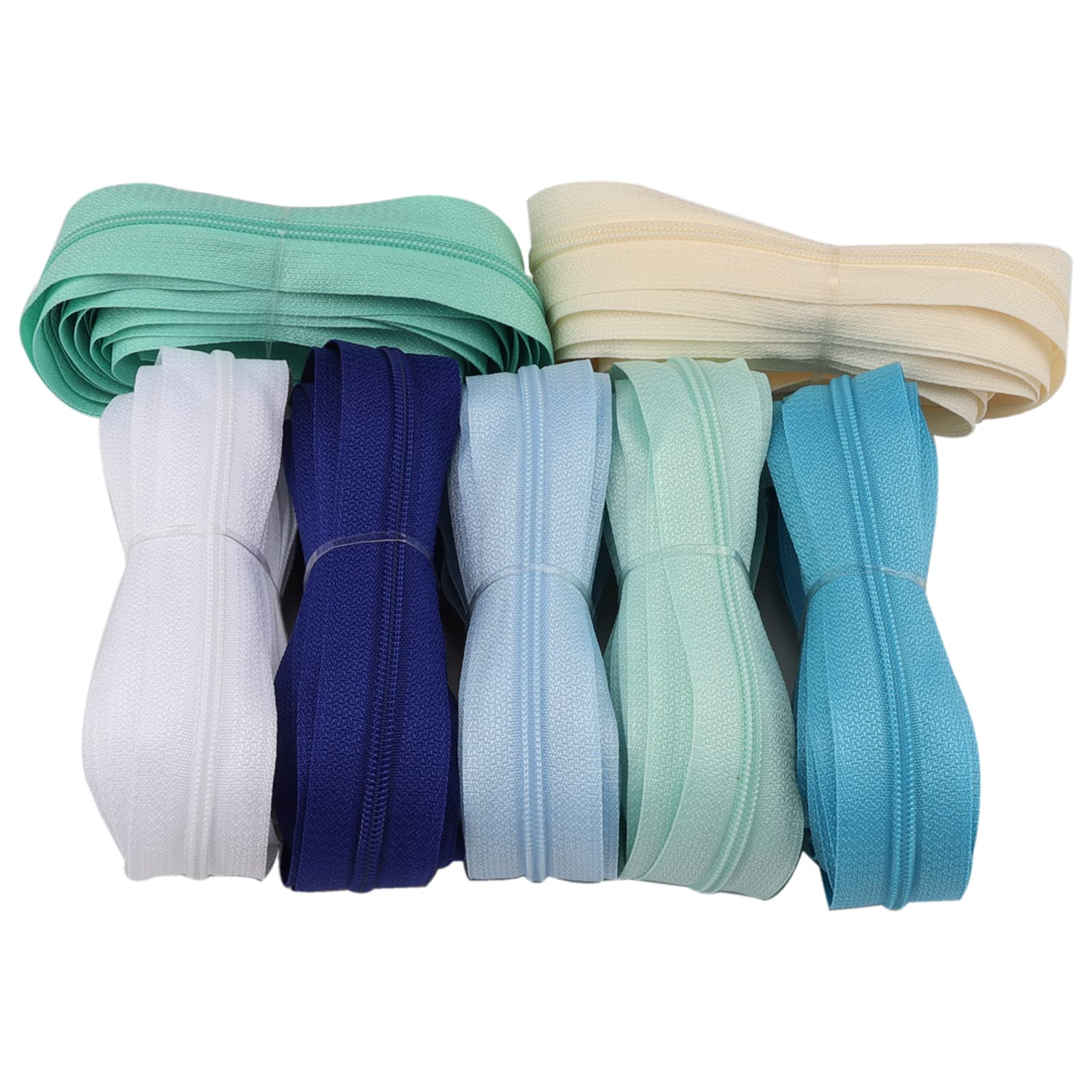 Fermetures éclair Nylon Sans Fin DOITEM - 22.4m En 7 Couleurs - Pour Couture & DIY