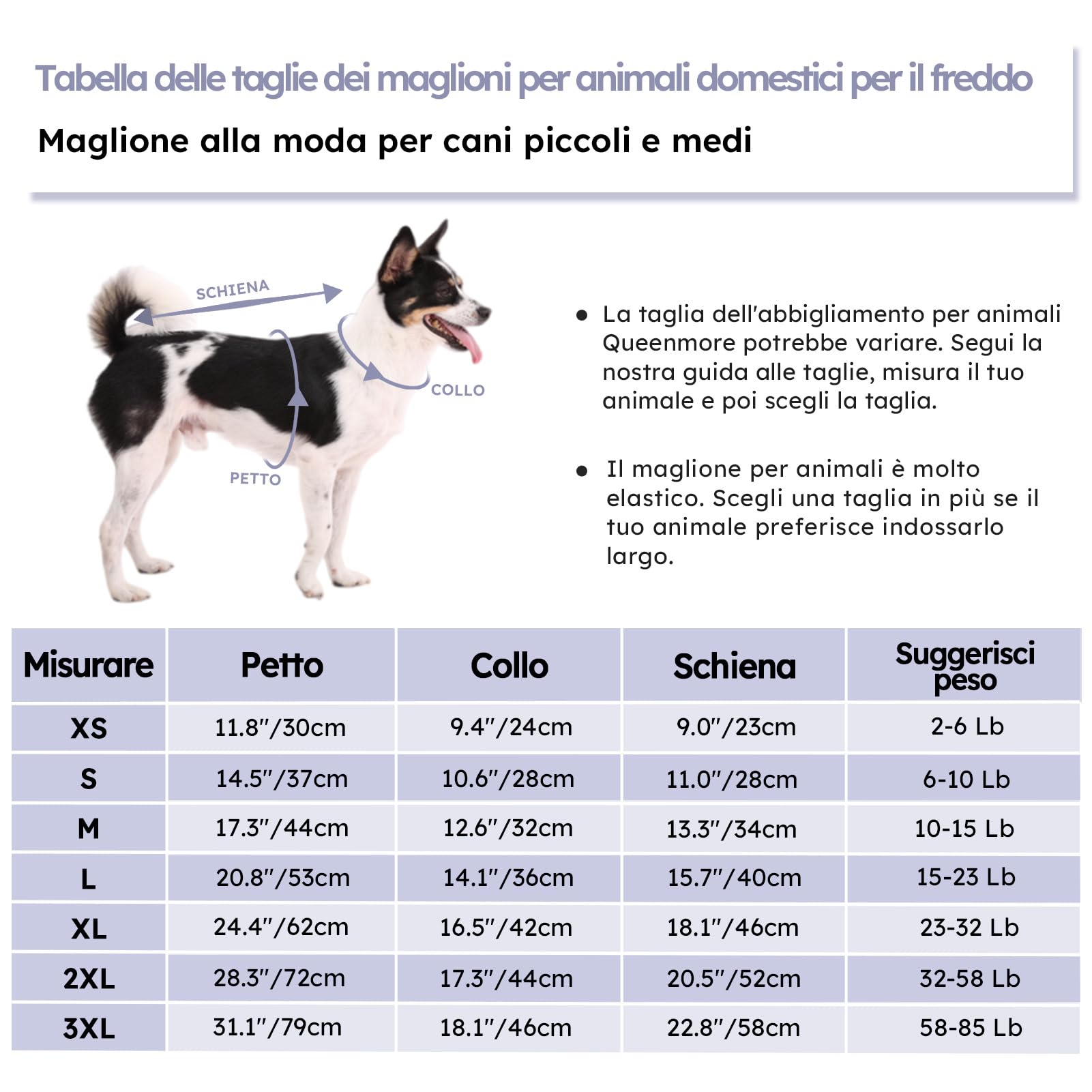 Queenmore Maglione Cane Taglia Media Maglioncino Cane Bassotto Caldo Felpa Cane A Collo Alto Ritorto Vestiti Per Cani Gatti Maglione Elastico Per Bulldog Francese Barboncino Chihuahua, Grigio, M