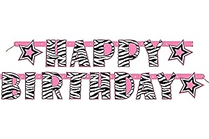 Captivating Zebra Print Party Banner