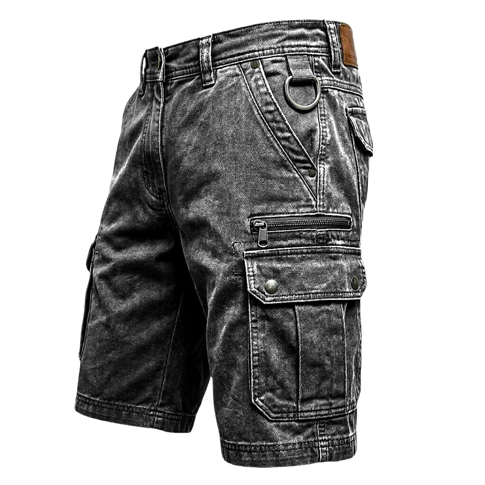 Short cargo 3/4 pour homme décontracté léger CHUNOTU