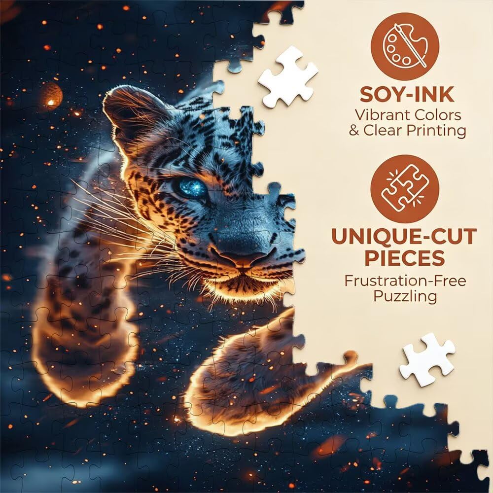 Sterne Tiger Puzzle 4000 Teile, Klassische Puzzles, Geschicklichkeitsspiel Puzzle für Erwachsene, Puzzlespiele für Die Ganze Familie, Mit Schöner Verpackung, Dekoration Puzzles DX0YL3-963